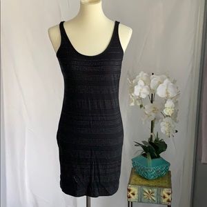 Express size S black beaded tank dress